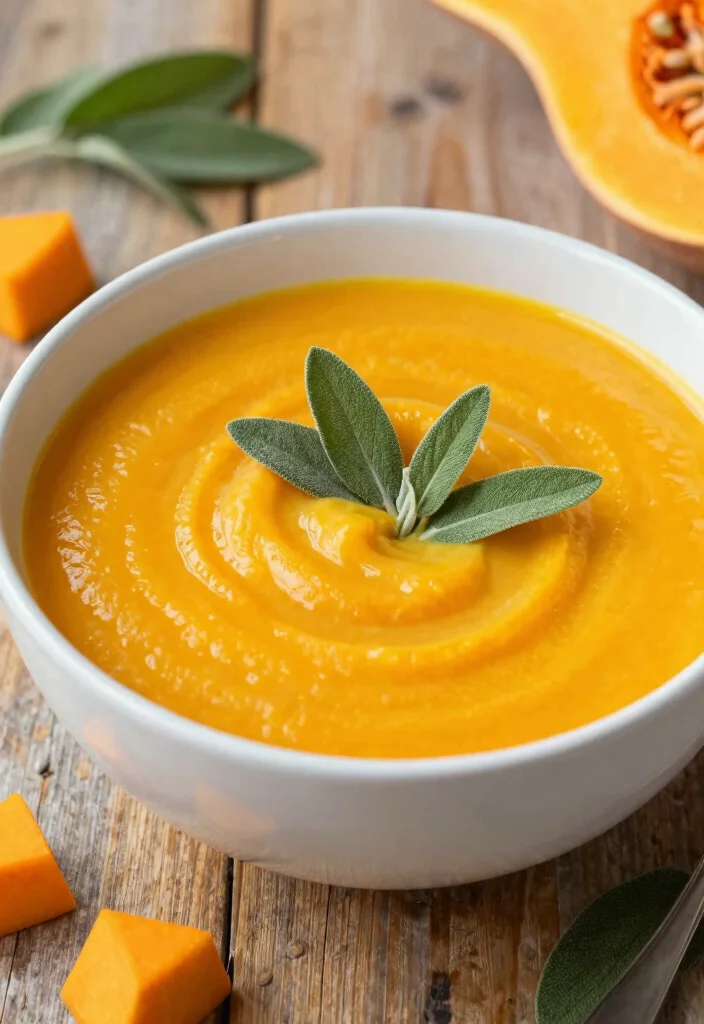 12 Vegan Winter Soup Recipes for Cozy Plant Based Bowls 7. Butternut Squash Soup with Sage 0