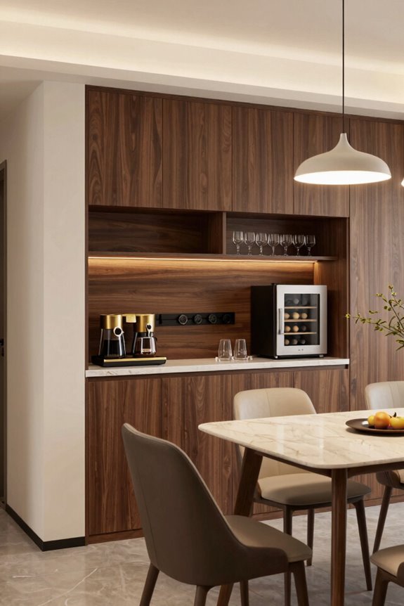 Creative Dining Room Conversion Ideas to Transform Your Space 6 beverage station boosts flow