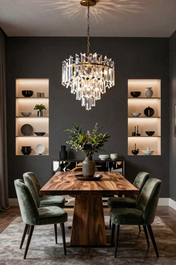 Creative Dining Room Conversion Ideas to Transform Your Space 7 black china cabinet anchors elegant room
