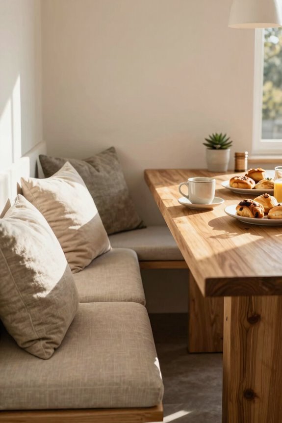 breakfast bar and banquette cohesion