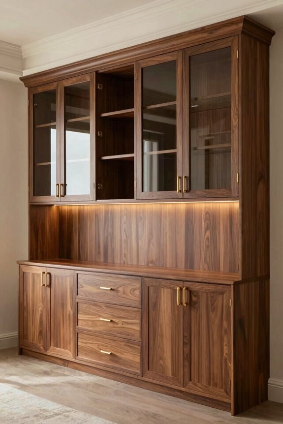 built in sideboards maximize storage elegance
