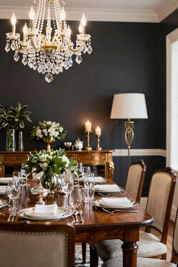 chandeliers candles brass layered lighting