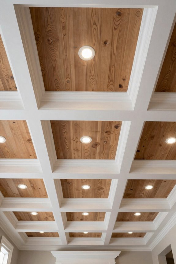 coffered ceilings elevate dining spaces