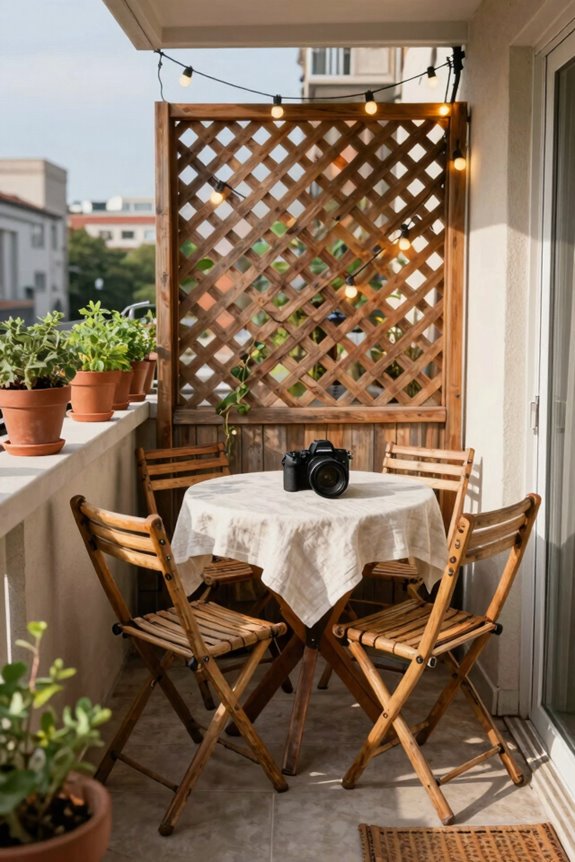Outdoor Dining Room Ideas for Small Spaces 2 compact circular table mix seating