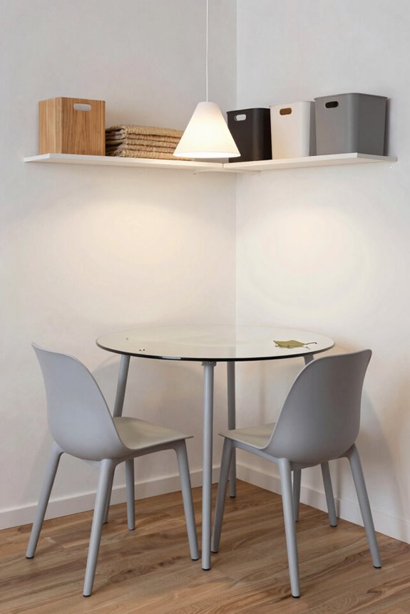 compact tables flexible seating hidden storage