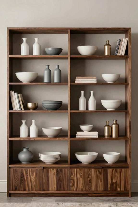 10 Dining Room Hutch Ideas to Elevate Your Space 2 consistent color palette across shelves