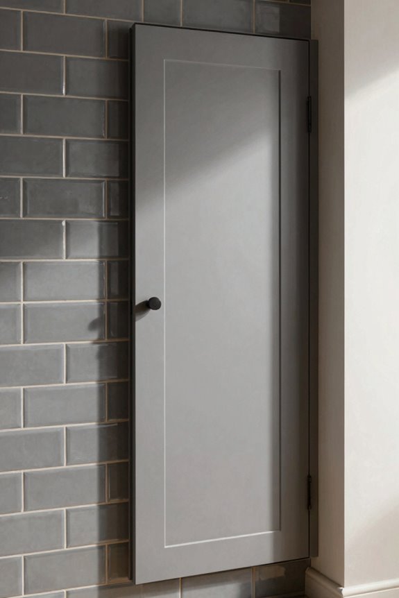 coordinated pantry doors and backsplash