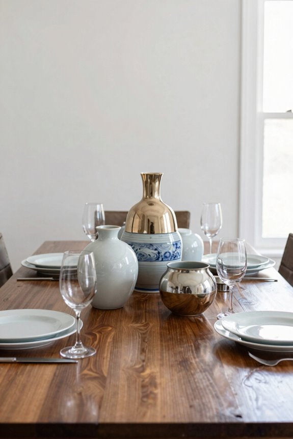 deconstructed tableware centerpiece charm