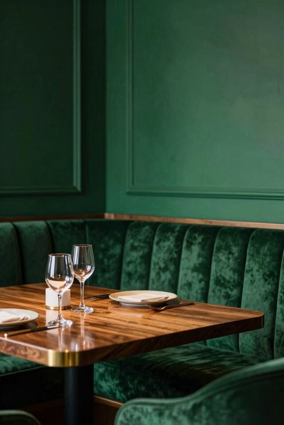 3 Green Dining Room Color Schemes That Transform Your Space 2 deep green creates dramatic luxury
