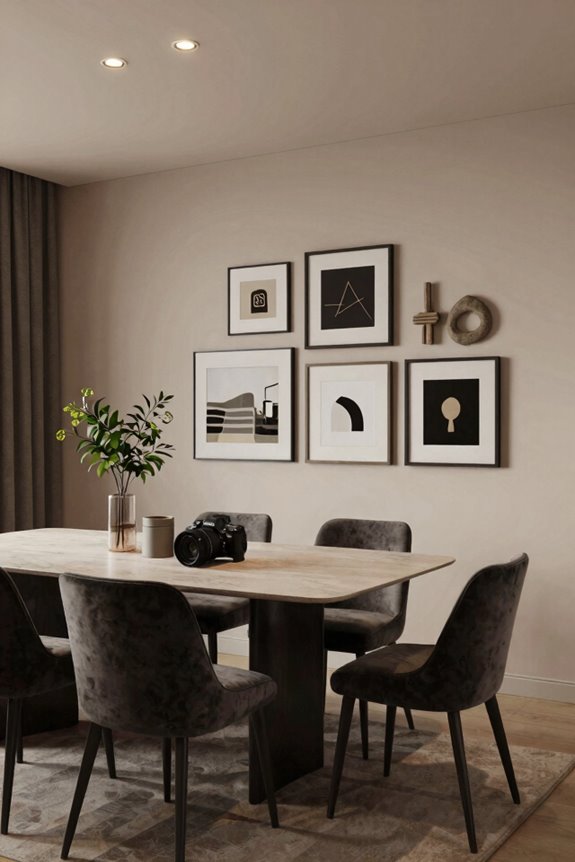 Modern Bloxburg Dining Room Ideas for Every Player 6 display wall with varied textures