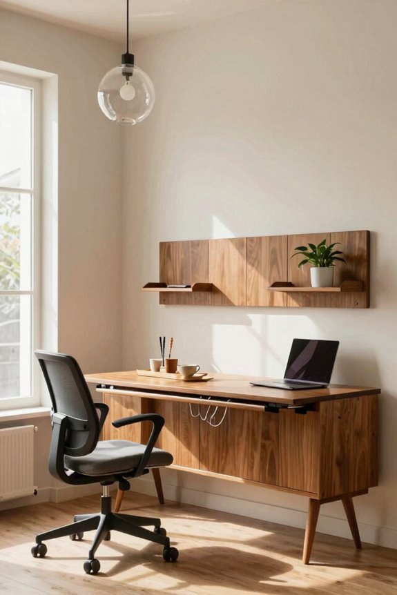 extendable table slim chairs hidden storage