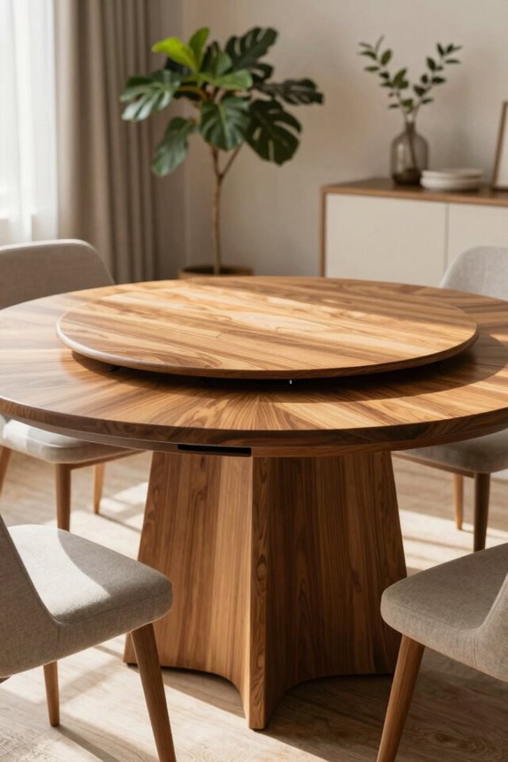 extendable transformer dining table with versatile configurations