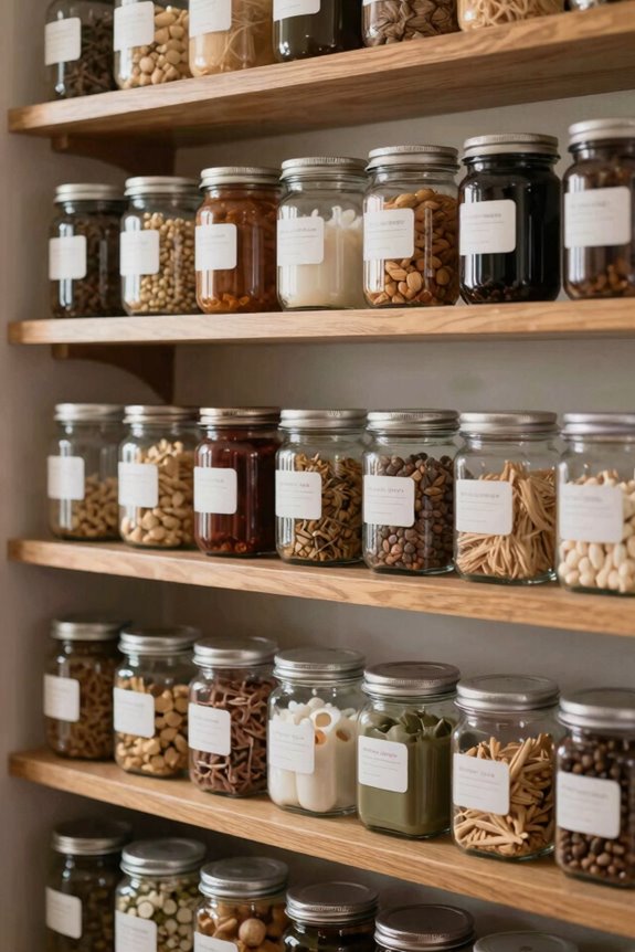 eye level pantry item placement