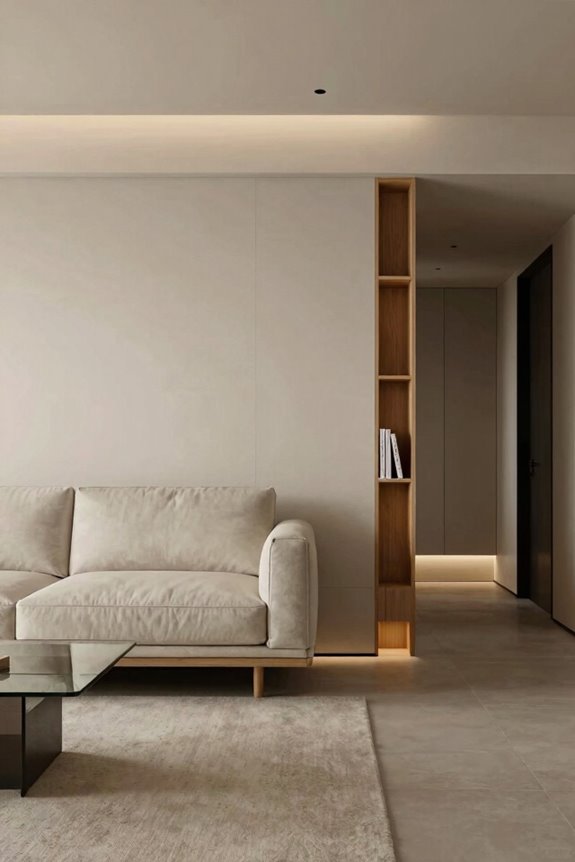 Smart Layout Ideas for Small Living and Dining Room Combos 1 floating sofa creates distinct zones