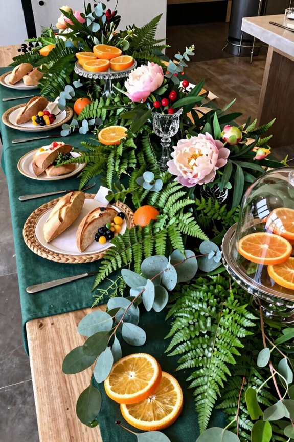 fresh greenery seasonal edible d cor