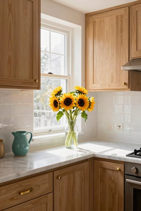 large sunflower decor compact and vertical