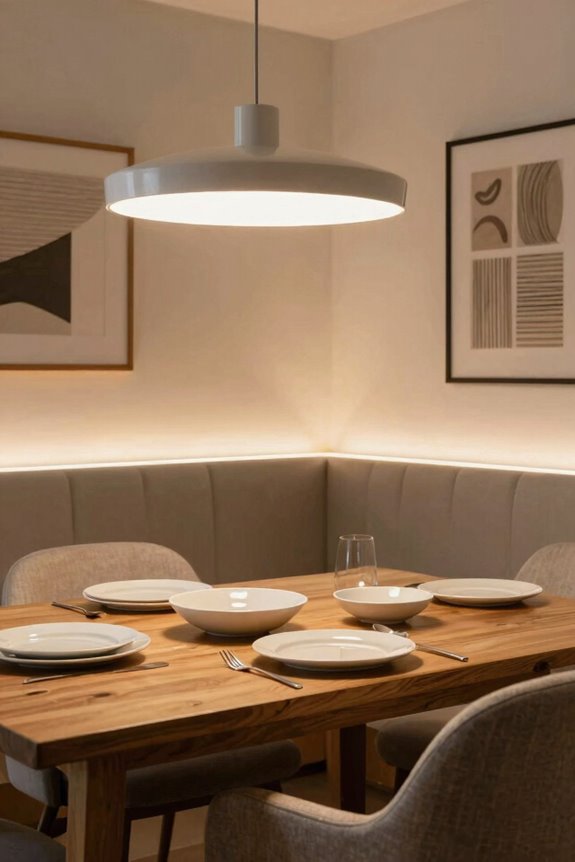Creative Dining Room Conversion Ideas to Transform Your Space 3 layered lighting banishes dark corners