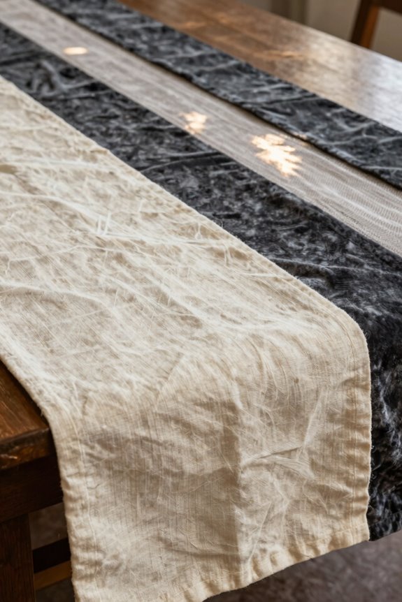 10 Table Runner Ideas to Transform Your Dining Space 4 layered runners with varied textures