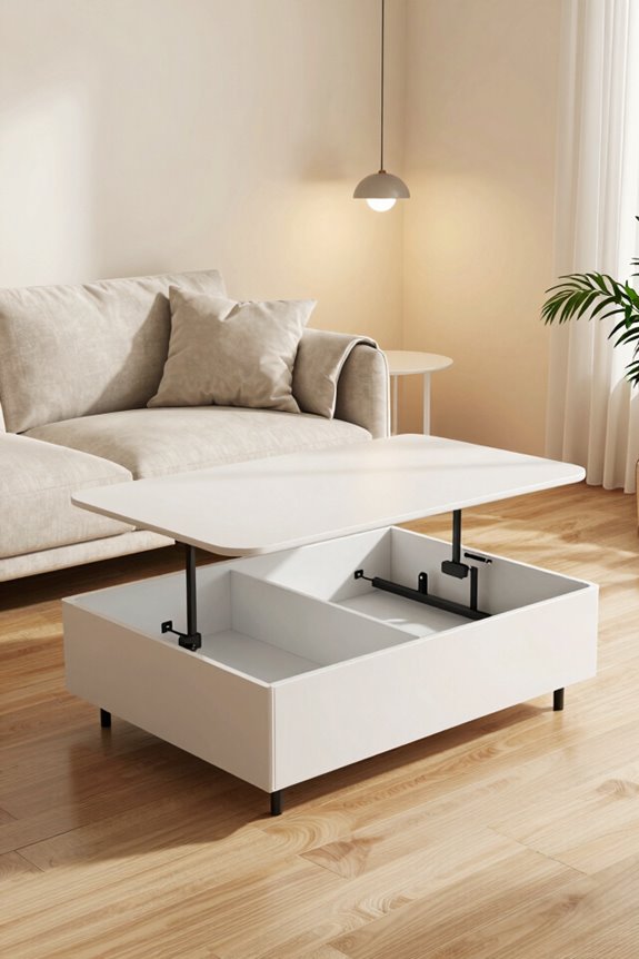 lift top tables hide stylish storage