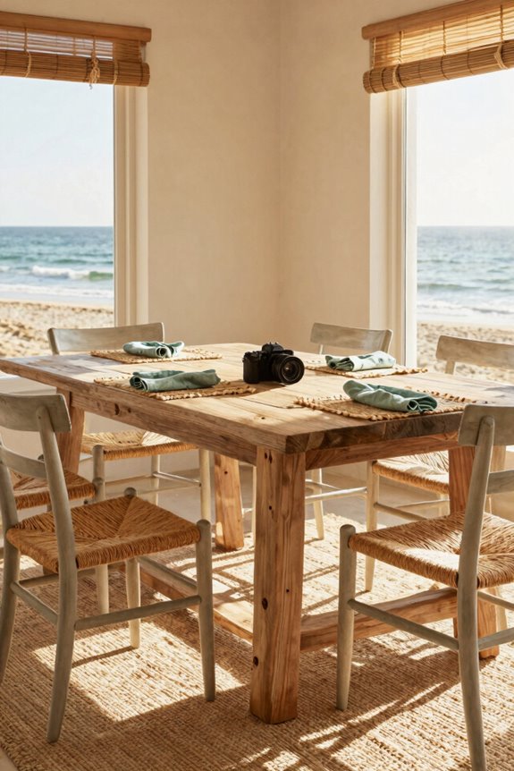 Essential Coastal Dining Room Ideas 2 light wood natural fibers harmonize coastal warmth