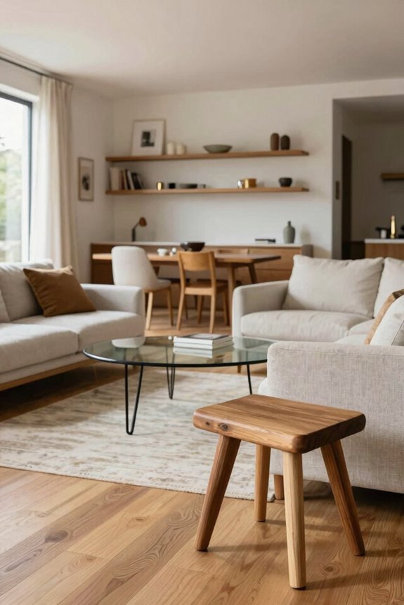 matching furniture leg styles harmonize spaces