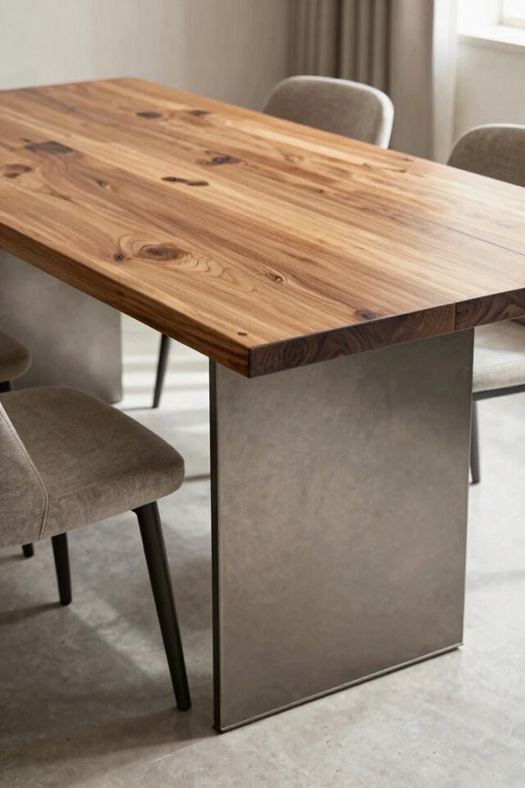 metal base swap creates modern contrast