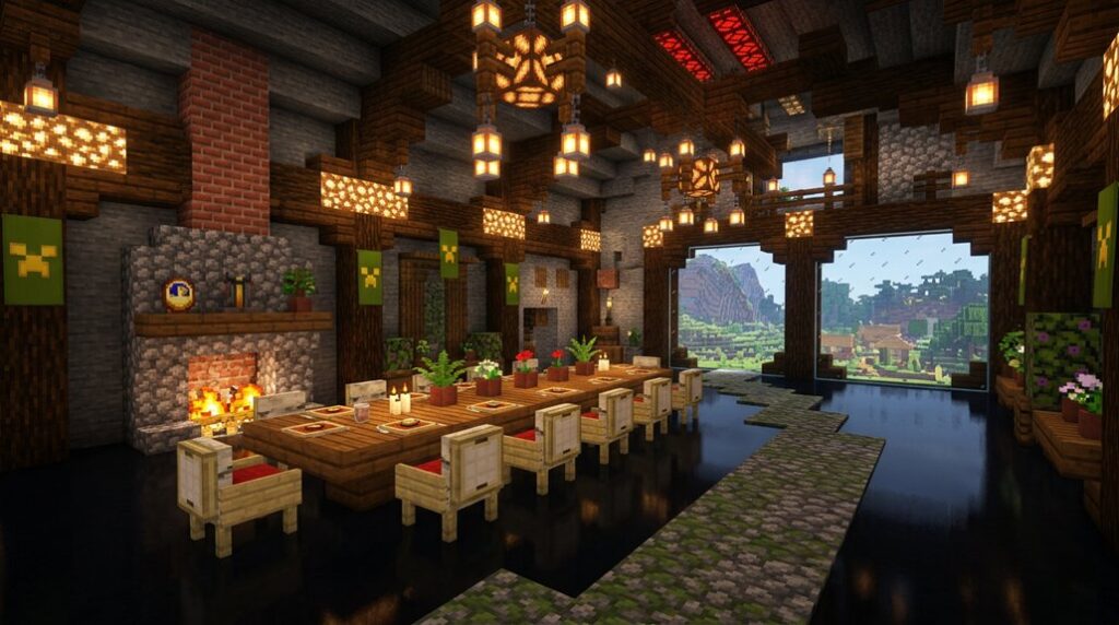 minecraft dining room ideas for base
