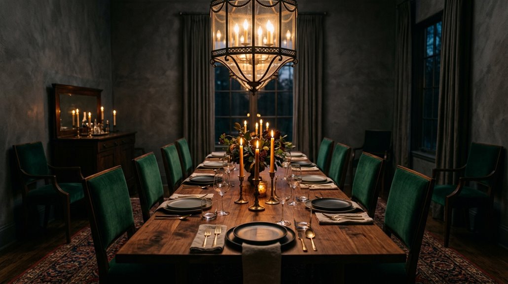 moody dining room transformations ideas