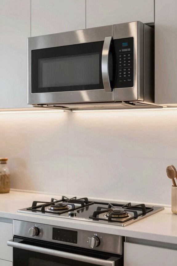 10 Best Microwave Location Ideas for Small Kitchens 1 mount microwave above cooktop safely