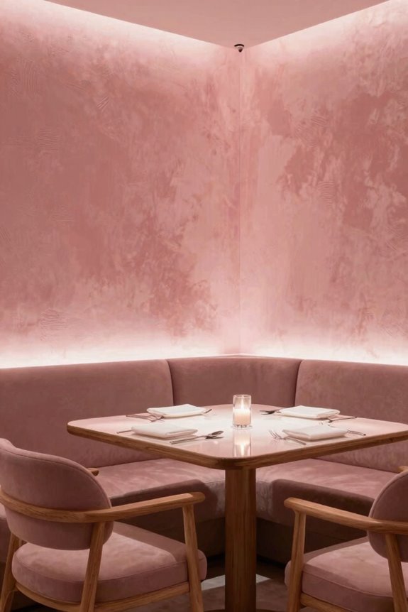 5 Paint Colors That Transform Your Dining Room 4 muted blush pink dining romance