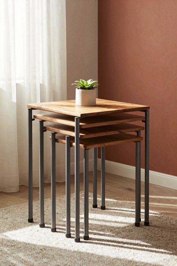 nesting tables maximize flexible surface area