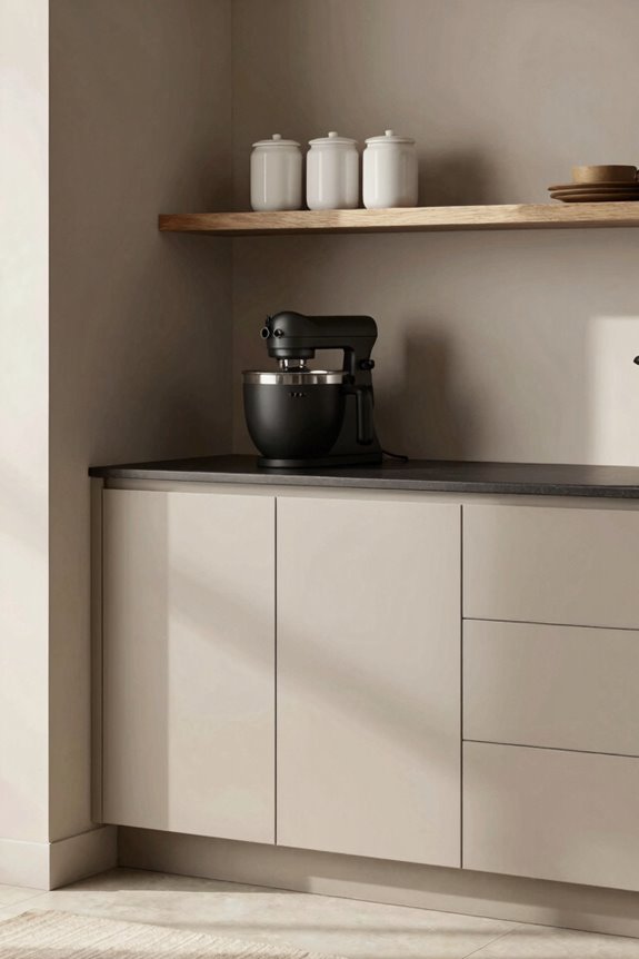 3 Ways to Style Your Hoosier Cabinet for Modern Kitchens 1 neutral palette lets cabinet shine