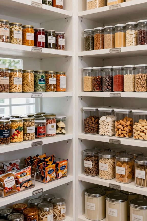 organize pantry by zones