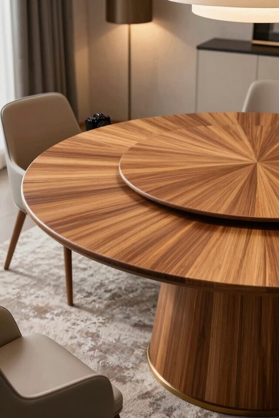 round table size finish matters