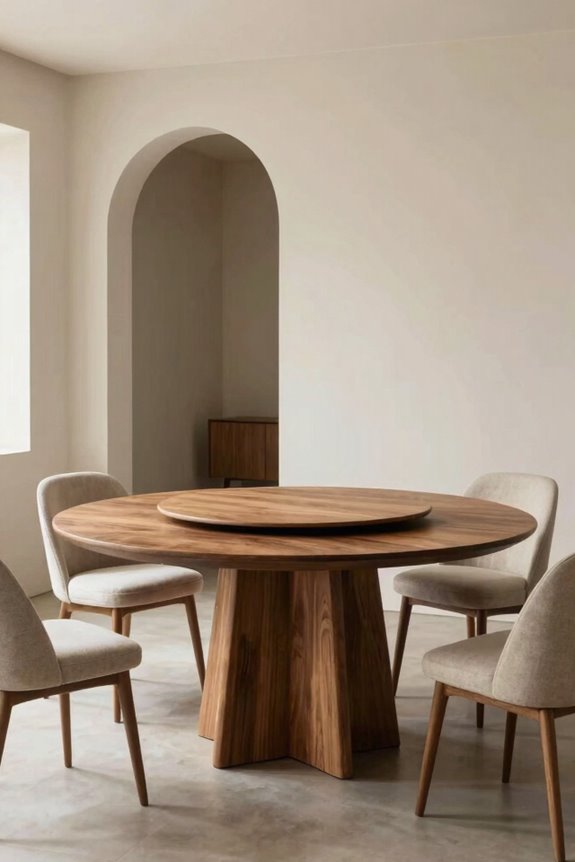 round tables unify open plan spaces