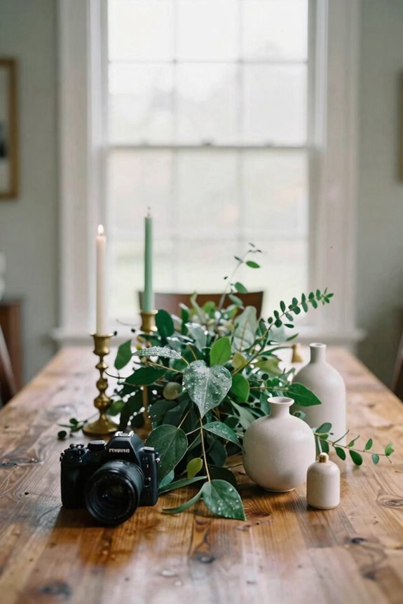seasonal centerpiece with interchangeable elements