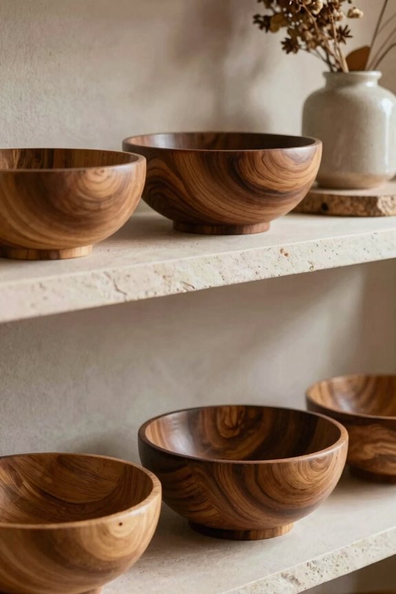 seasonal varied bowl displays