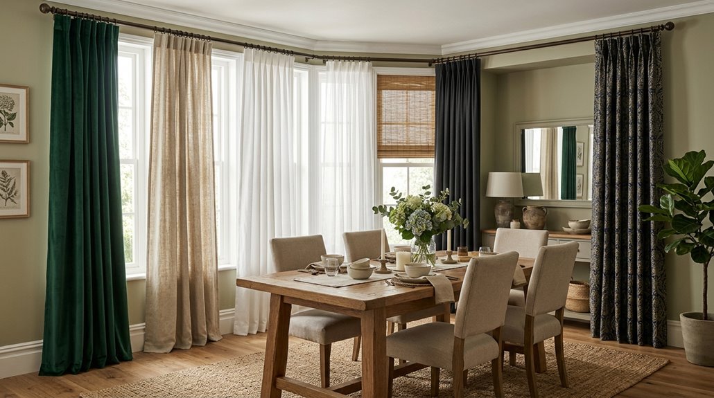 seven curtain ideas dining room
