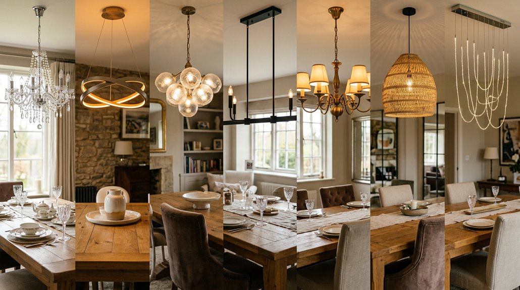 seven dining room chandelier ideas