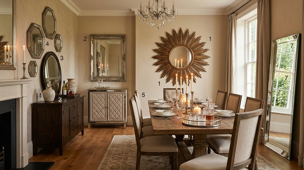 seven mirror ideas transform dining room