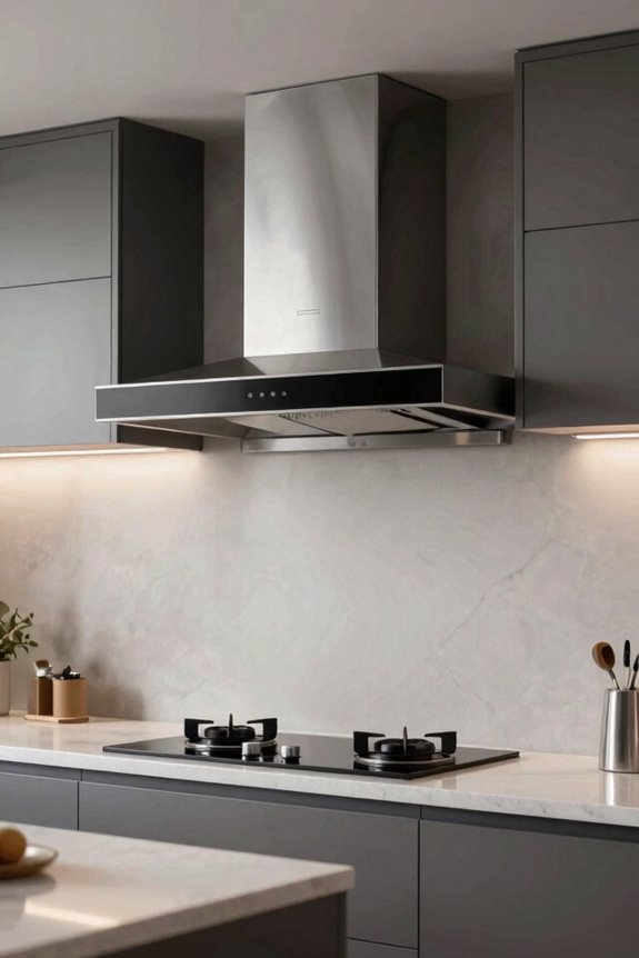 5 Range Hood Styles to Elevate Your Kitchen Design 2 sleek hidden under cabinet hood