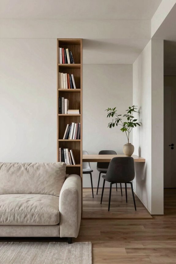Smart Layout Ideas for Small Living and Dining Room Combos 2 strategic furniture as dividers