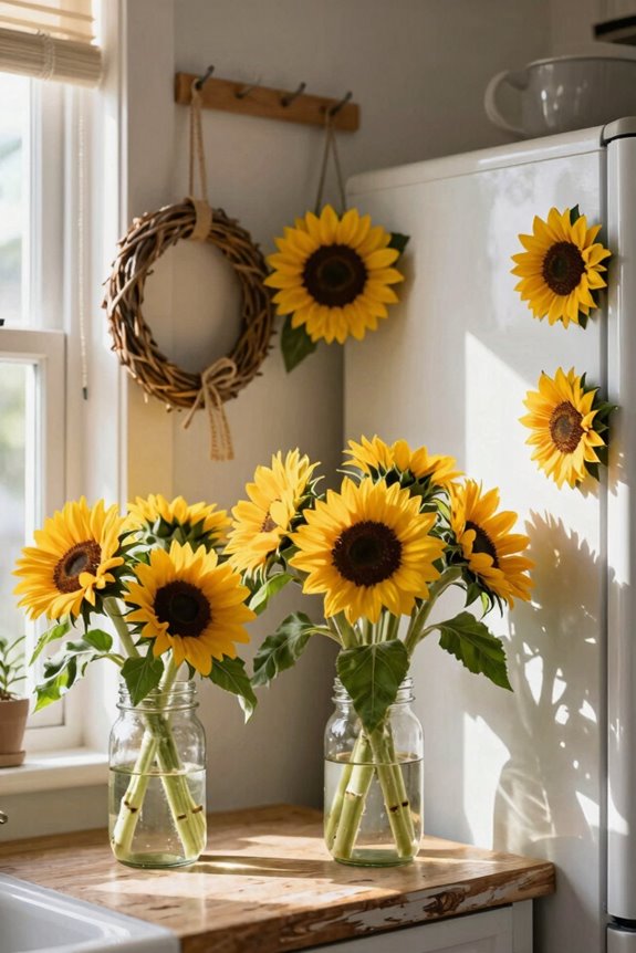 sunflower diy kitchen decor connections