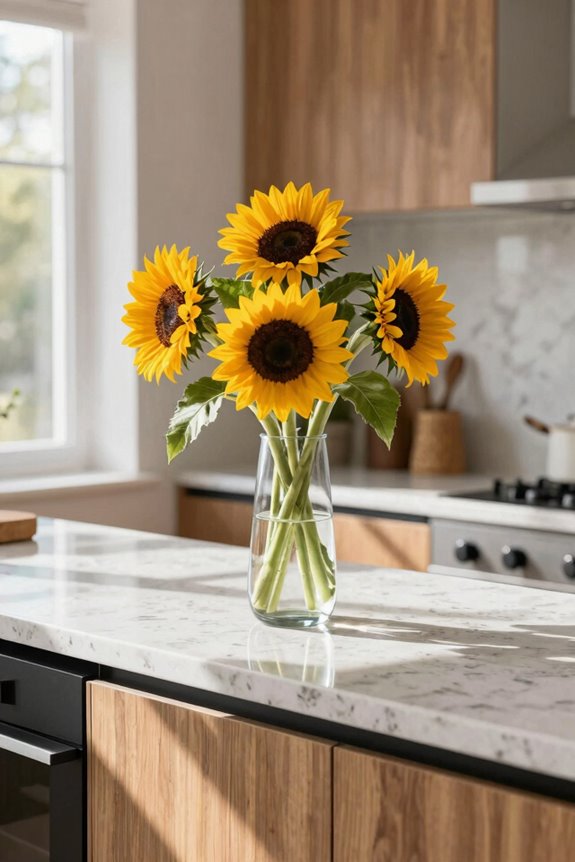 sunflowers style for kitchens options