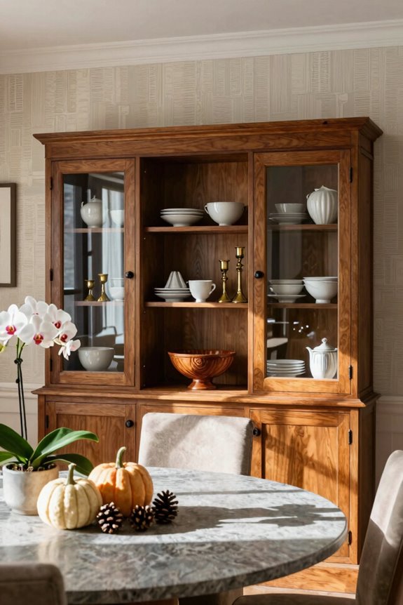 10 Dining Room Hutch Ideas to Elevate Your Space 8 swap small seasonal decor swaps