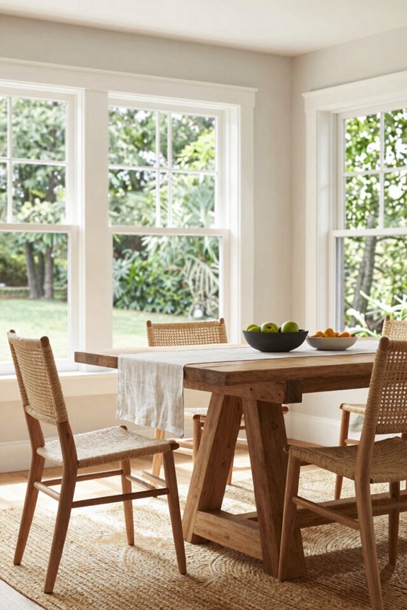 three palettes for sunroom dining