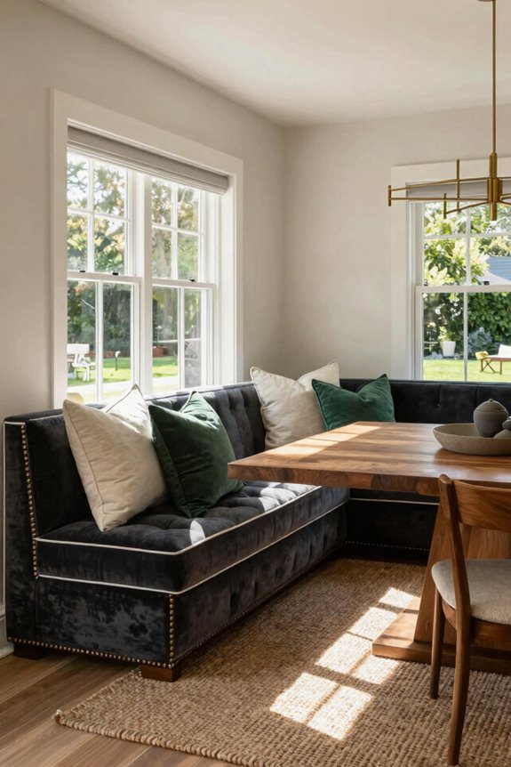 tufted leather bright upholstery