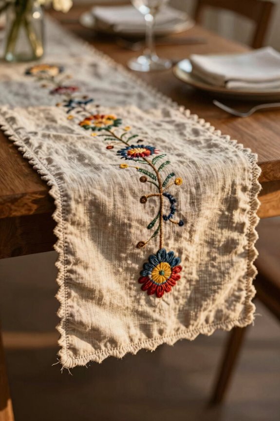 10 Table Runner Ideas to Transform Your Dining Space 8 two fabric pieces 98 long