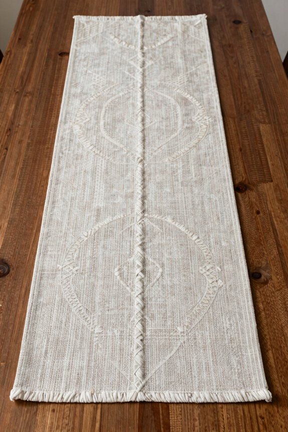 10 Table Runner Ideas to Transform Your Dining Space 3 widthwise runners create cohesive width